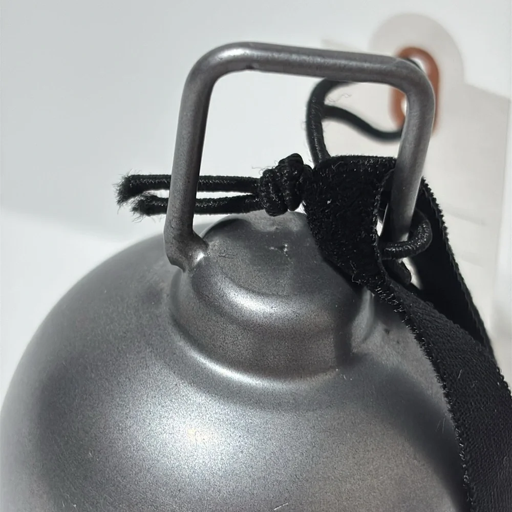 Hearth & Hand 4” Silver Bell with Black Ribbon
